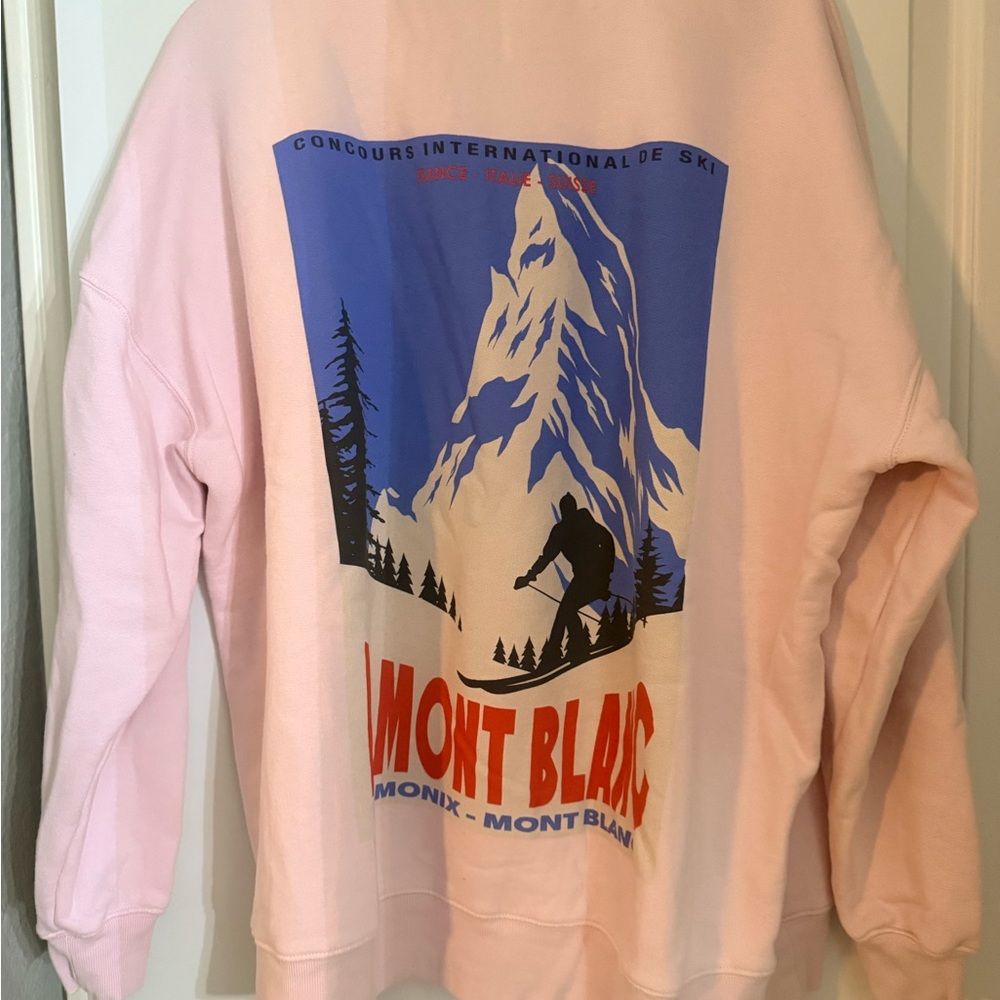 Wild Fable Pink Mont Blanc Graphic Sweatshirt